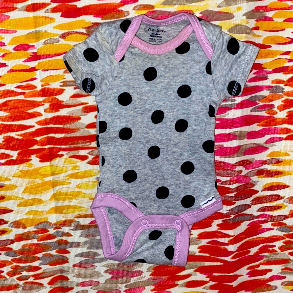 Polka dot onesie
